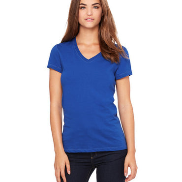 B6005 Bella + Canvas Ladies' Jersey Short-Sleeve V-Neck T-Shirt