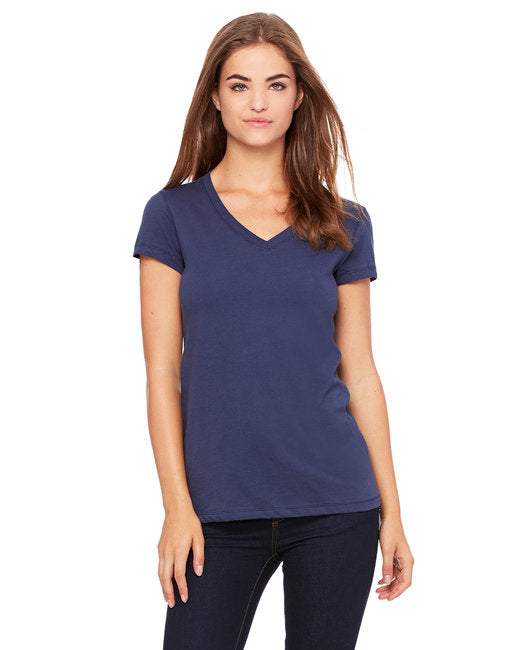 B6005 Bella + Canvas Ladies' Jersey Short-Sleeve V-Neck T-Shirt