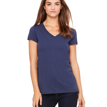 B6005 Bella + Canvas Ladies' Jersey Short-Sleeve V-Neck T-Shirt