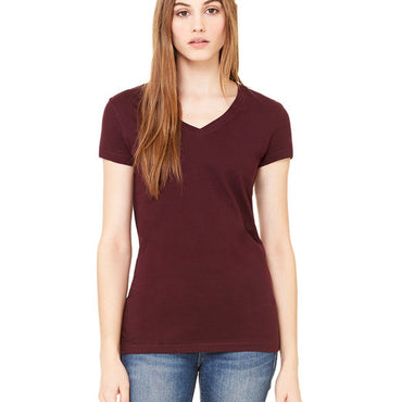 B6005 Bella + Canvas Ladies' Jersey Short-Sleeve V-Neck T-Shirt