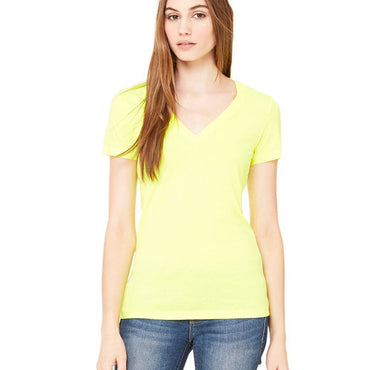 B6035 Bella + Canvas Ladies' Jersey Short-Sleeve Deep V-Neck T-Shirt