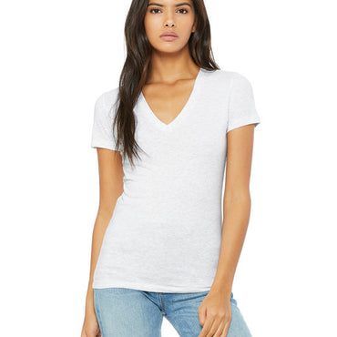 B6035 Bella + Canvas Ladies' Jersey Short-Sleeve Deep V-Neck T-Shirt