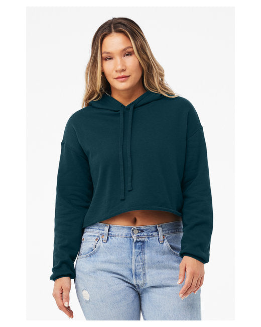 B7502 Bella + Canvas Ladies' Cropped Fleece Hoodie