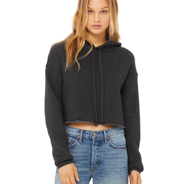 B7502 Bella + Canvas Ladies' Cropped Fleece Hoodie