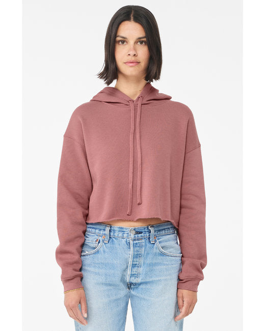 B7502 Bella + Canvas Ladies' Cropped Fleece Hoodie