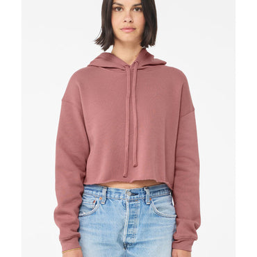 B7502 Bella + Canvas Ladies' Cropped Fleece Hoodie