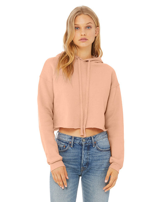 B7502 Bella + Canvas Ladies' Cropped Fleece Hoodie