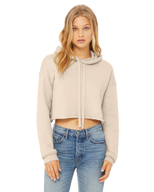 B7502 Bella + Canvas Ladies' Cropped Fleece Hoodie