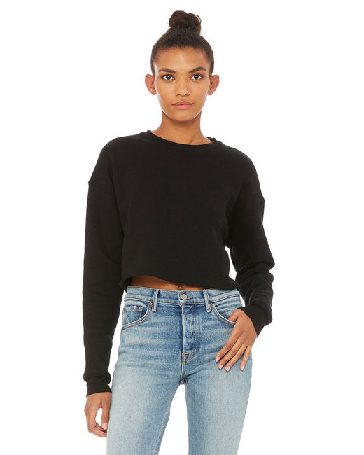 B7503 Bella + Canvas Ladies' Cropped Fleece Crew