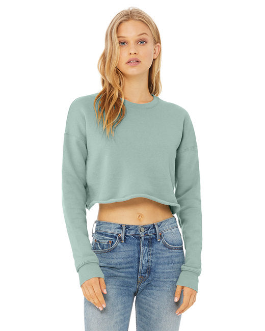 B7503 Bella + Canvas Ladies' Cropped Fleece Crew