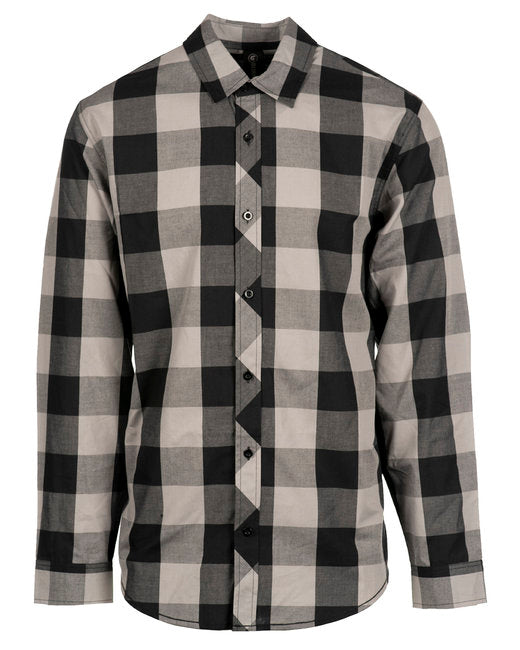 B8203 Burnside Men's Buffalo Plaid Woven Shirt