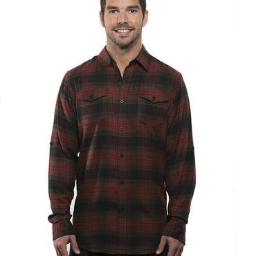 B8210 Burnside Men's Plaid Flannel Shirt