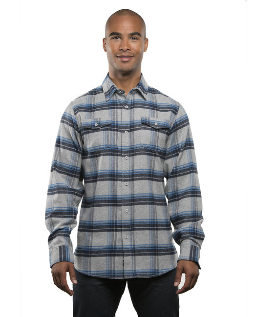 B8210 Burnside Men's Plaid Flannel Shirt