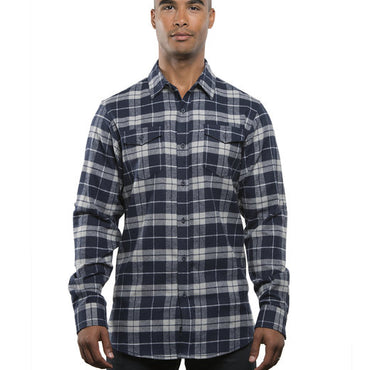 B8210 Burnside Men's Plaid Flannel Shirt