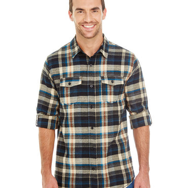 B8210 Burnside Men's Plaid Flannel Shirt