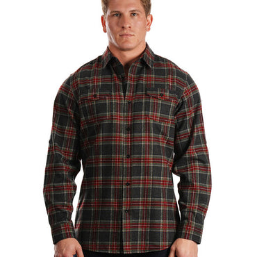 B8210 Burnside Men's Plaid Flannel Shirt