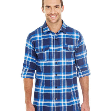 B8210 Burnside Men's Plaid Flannel Shirt