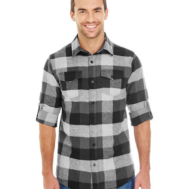 B8210 Burnside Men's Plaid Flannel Shirt