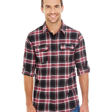 B8210 Burnside Men's Plaid Flannel Shirt