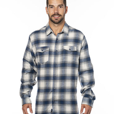 B8210 Burnside Men's Plaid Flannel Shirt