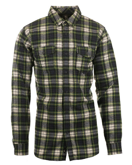 B8210 Burnside Men's Plaid Flannel Shirt