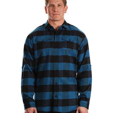 B8210 Burnside Men's Plaid Flannel Shirt