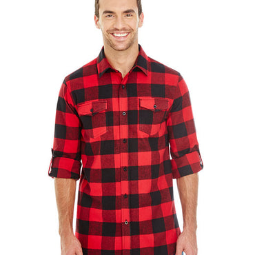 B8210 Burnside Men's Plaid Flannel Shirt