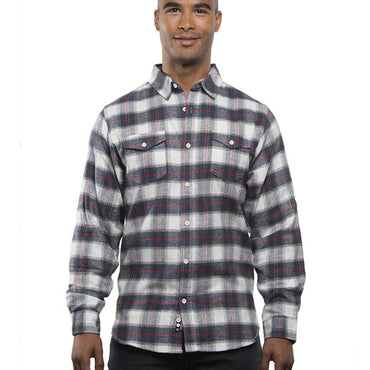 B8210 Burnside Men's Plaid Flannel Shirt