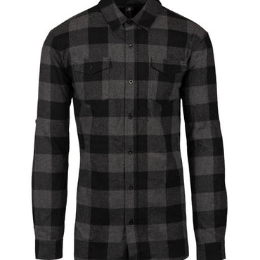 B8210 Burnside Men's Plaid Flannel Shirt