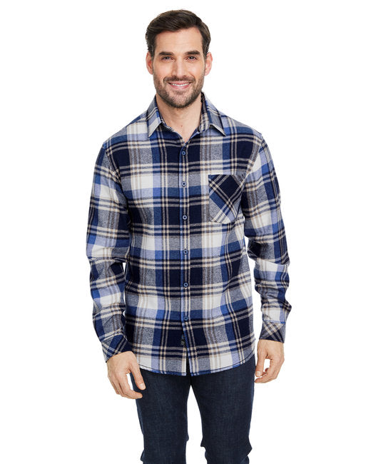 B8212 Burnside Woven Plaid Flannel With Biased Pocket