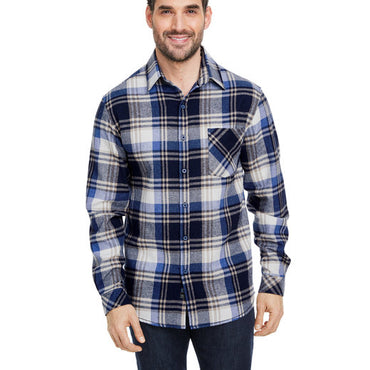 B8212 Burnside Woven Plaid Flannel With Biased Pocket