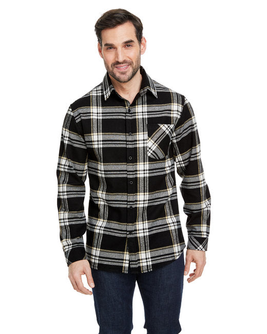 B8212 Burnside Woven Plaid Flannel With Biased Pocket