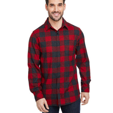 B8212 Burnside Woven Plaid Flannel With Biased Pocket