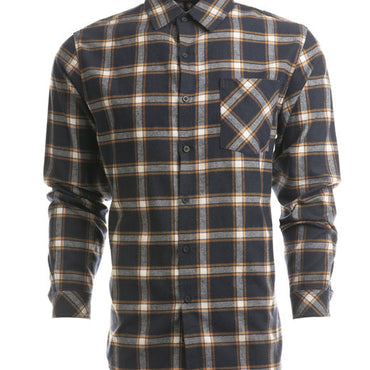 B8212 Burnside Woven Plaid Flannel With Biased Pocket