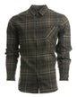 B8212 Burnside Woven Plaid Flannel With Biased Pocket