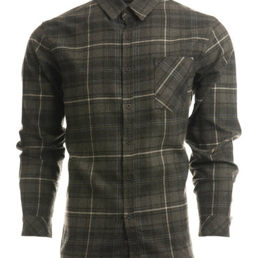 B8212 Burnside Woven Plaid Flannel With Biased Pocket