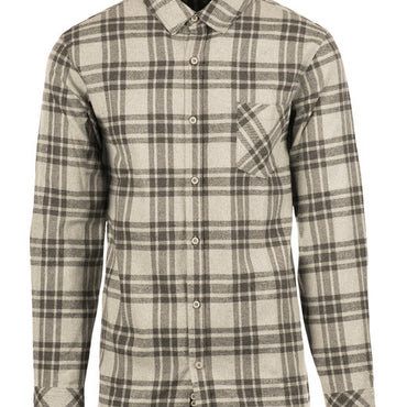 B8212 Burnside Woven Plaid Flannel With Biased Pocket