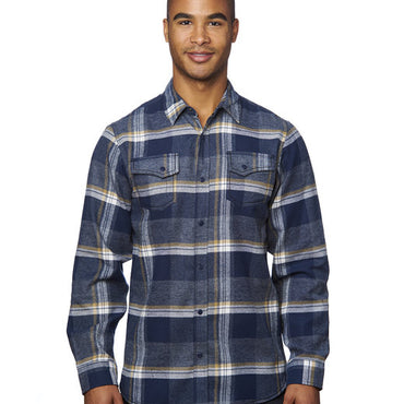 B8219 Burnside Men's Snap-Front Flannel Shirt