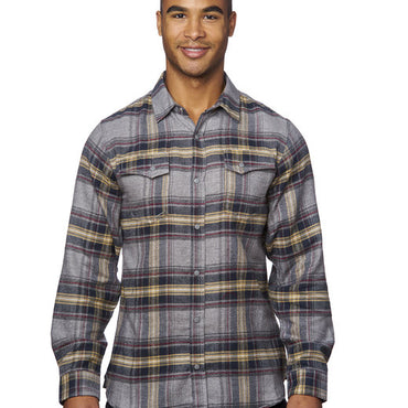 B8219 Burnside Men's Snap-Front Flannel Shirt