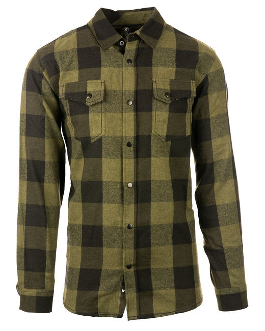 B8219 Burnside Men's Snap-Front Flannel Shirt