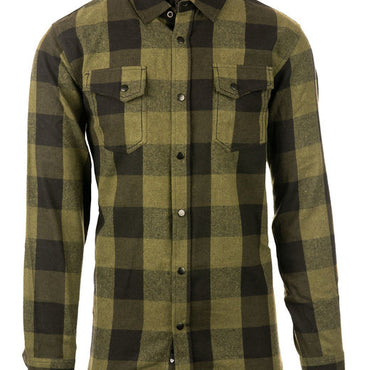 B8219 Burnside Men's Snap-Front Flannel Shirt