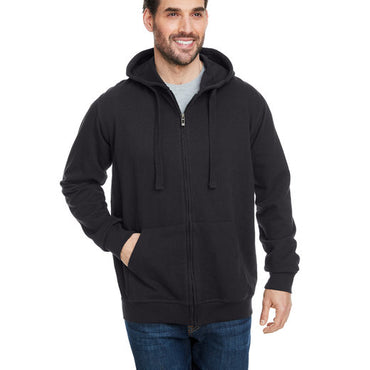 B8615 Burnside Men's French Terry Full-Zip Hooded Sweatshirt