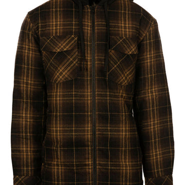 B8620 Burnside Men's Hooded Flannel Jacket