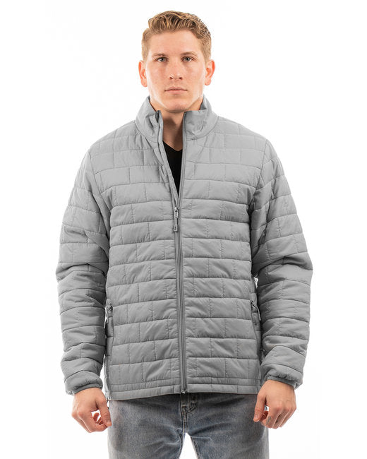 B8713 Burnside Adult Box Quilted Puffer Jacket