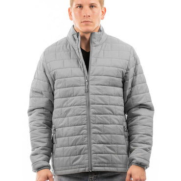 B8713 Burnside Adult Box Quilted Puffer Jacket