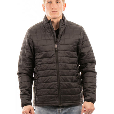 B8713 Burnside Adult Box Quilted Puffer Jacket