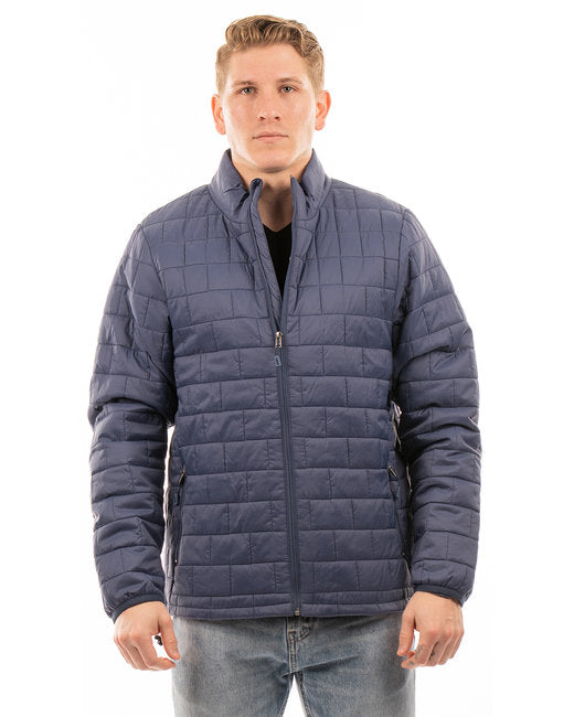 B8713 Burnside Adult Box Quilted Puffer Jacket