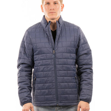 B8713 Burnside Adult Box Quilted Puffer Jacket