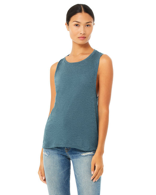 B8803 Bella + Canvas Ladies' Flowy Scoop Muscle Tank
