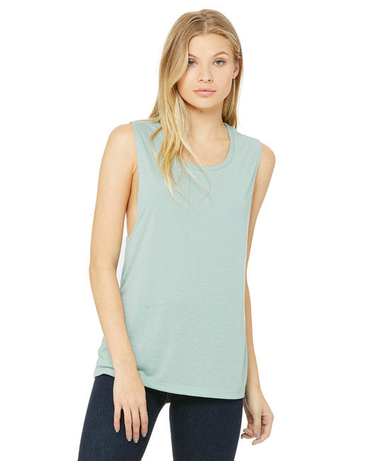B8803 Bella + Canvas Ladies' Flowy Scoop Muscle Tank